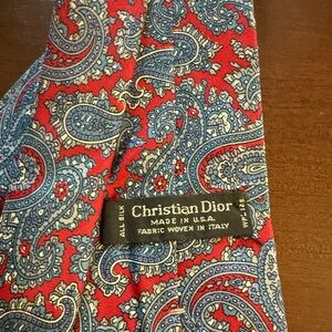 Dior Paisley 100% Silk Tie